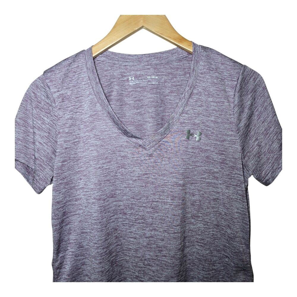 Under Armour HeatGear V Neck Active Top Women’s Medium Purple
